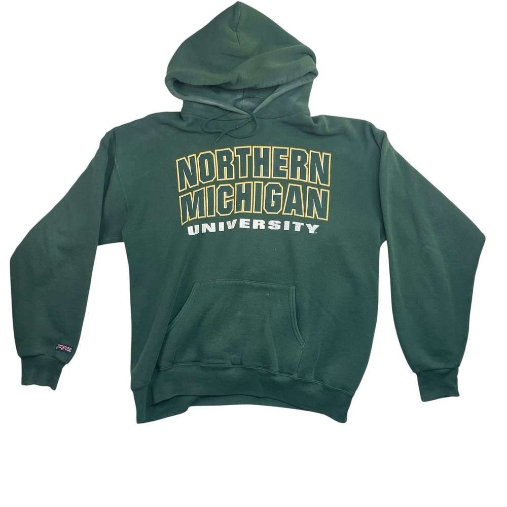 Vintage Jansport Northern Michigan University Hoodie Green Large USA