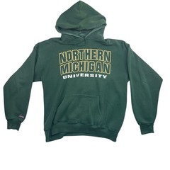 Vintage Jansport Northern Michigan University Hoodie Green Large USA