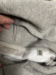Fear of God Essentials Hoodie Dark Oatmeal size xs SS22