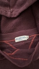 Hellers Cafe x Warehouse Co Hoodie Size 40 S/M Plum Eggplant Made in Japan Rare