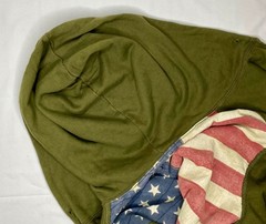 Denim Supply Ralph Lauren Flag Hoodie Mens Large Olive Green