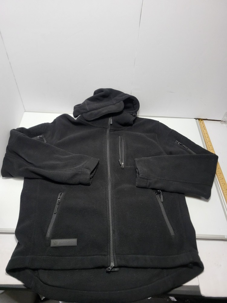 BAERSkin Hoodie Mens Large Tactical 3.0 Black Fleece Full Zip Pockets Outdoor