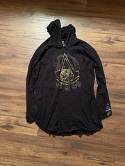 Loot Crate Assassins Creed Origins Black Hoodie with Gold Logo Men’s XXL