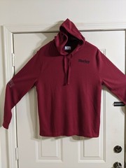 HURLEY Mens XL Rise and Jam Burgundy Lightweight Spring/Summer Hoodie NEW W/TAGS