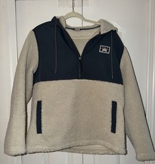 Hurley Men’s Long Sleeve Half Zip Sherpa Anorak Hoodie Size M