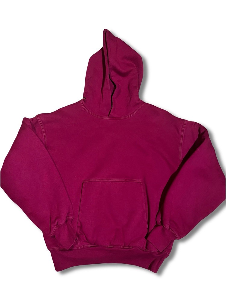 Yeezy Gap Perfect Hoodie Burgundy Kanye West Y2K Streetwear Size L