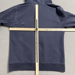 Brunt Levin Hoodie Mens L Blue Heavyweight Workwear Pullover Pocket Snap