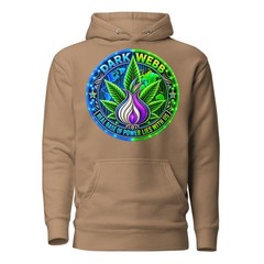 Dark Webb Latte Brown Unisex Graphic Pullover Hoodie Sizes S–3XL