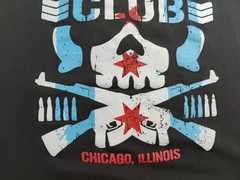 XL New Japan Pro Wrestling Chicago Flag Bullet Club Hoodie WWE AEW NJPW RARE