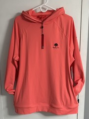 Redvanly Larkin Hoodie Mens XL Coral Stretch Long Sleeve Performance NWT