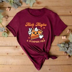 Thick Thighs and Pumpkin Pies Jumper | Autumn Sweatshirt | Pumpkin Theme Jumper