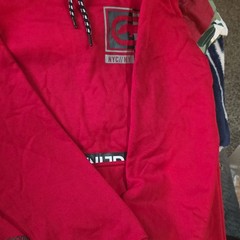 Ecko Unltd. Men’s Red Pullover Hoodie Graphic Logo Drawstring Hood M