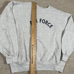 Vintage 90s US Air Force Spell Out Sweatshirt Size Medium? Crewneck Gray