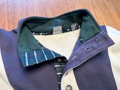 CHRISTIAN DIOR Vintage CD Pullover Men’s L 90’s Purple Green White w/Pockets GUC