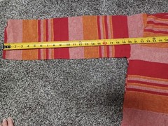 Authentic Made in India Colorful Red & Orange Hooded Shirt Wooden Buttons
