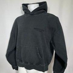 Fear of God Essentials Stretch Limo Black Oversized Fleece Hoodie Men’s MEDIUM