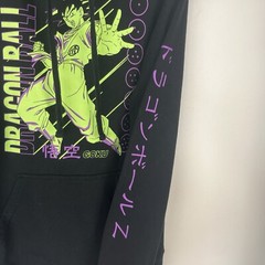 Dragon Ball Z Goku Pullover Hoodie Black Purple & Green Sz Medium Toei Animation