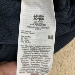 JACK & JONES Mens Large Long Sleeve Colorblock Genuine Jorrussel Sweat Crew Neck