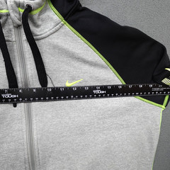 Nike Just Do It Therma Fit Hoodie Sweatshirt Men XL Full Zip Gray Fleece Workout