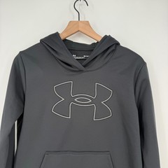 Under Armour Black Logo Hoodie Sweatshirt Size M