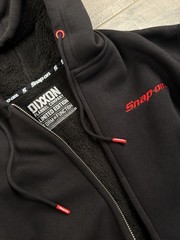 Snap on Dixxon Heavyweight Sherpa Lined Full Zip Hoodie Black NWOT L
