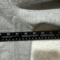 J.Crew Outerwear Fleece Hoodie Gray Deck Hook Heavyweight Sweater Size Large