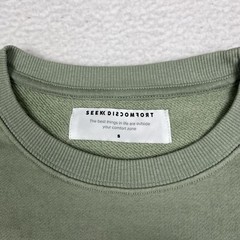 Seek Discomfort Crewneck Sweatshirt Sage Green Yes Theory Size Small Dreamers