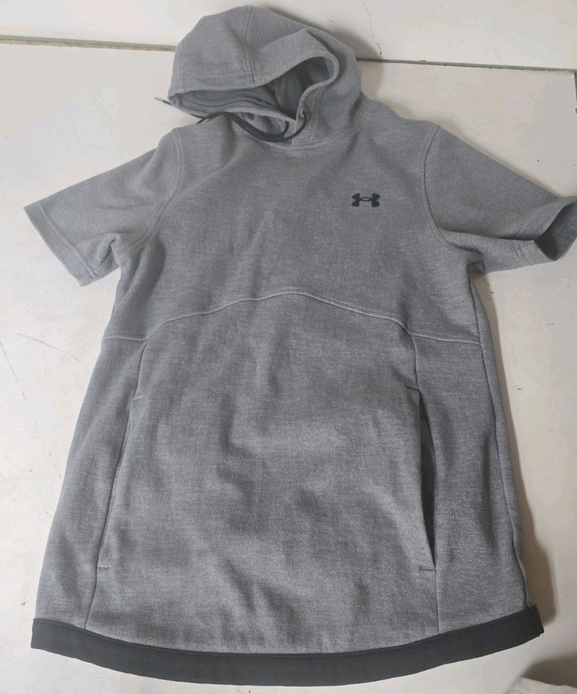 Under Armour Men’s Green Short Sleeve Fleece Pullover Hoodie Size S