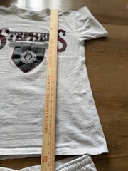 Vintage 90s Champion Stephens College Shorts And Shirt Set USA Made Ivy Prep L