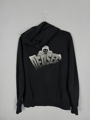 Watch Dogs 2 DedSec Full Zip Hoodie Black Graphic Gaming Sweatshirt Size M