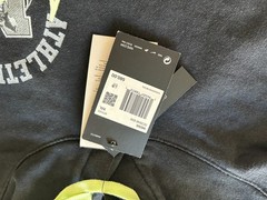 NIKE ATHLETIC DEPT SIZE 2XL STNDR FIT BLACK PULL OVER HOODIE.SEE DESCRIPTION