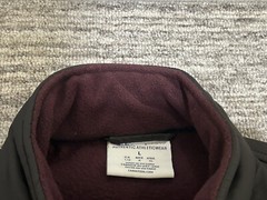 Champion Authentic Sweater Adult Large Burgundy Zip Jacket Sweatshirt Mens