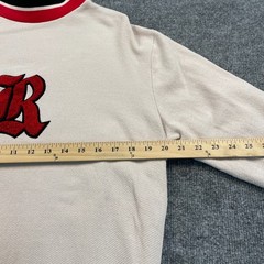 Vintage Russell-Athletic Letter “R” Ringer Sweatshirt Medium 20×26 White