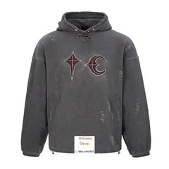 MEN WOMEN THUG HOODED CLUB PULLOVER HOODIE EMBROIDERY DIRTYFIT SWEATSHIRT JUMPER