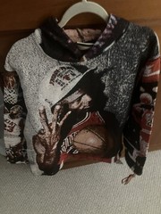 Brand X Studios Designer Brand Michael Jordan 3 Tapestry Pullover Hoodie Medium