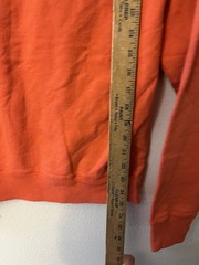 Champion Hoodie Mens Size S Orange W/ Logo Hooded Small
