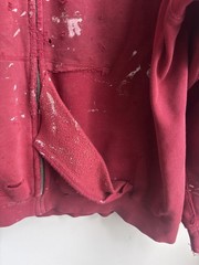 Vintage Triple 5 Soul 555 Soul Zip Up Hoodie Distressed Crimson NY Streetwear