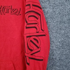 Hurley Hoodie Mens S Small Red Pullover Long Sleeves Hooded Surfing
