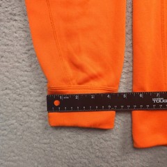 Nike Therma Fit Men’s Orange Pullover Hoodie Sweatshirt Size M Athletic Pockets
