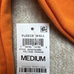 Mode of One Relaxed-Fit Orange Hoodie w/Pocket Men’s Sweatshirt Size M, 0136