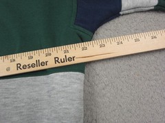Vintage Riverport Sweatshirt Mens Extra Large XL Blue Green Striped Color Block