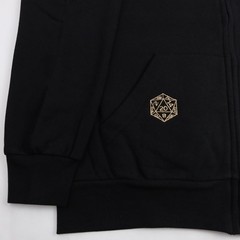 Dungeons & Dragons Hoodie Adult Large Embroidered Zip Jacket BoxLunch Black D&D
