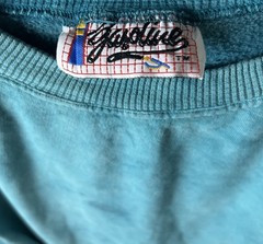 VTG 90s Gasoline Tie Dye Sweatshirt Unisex One Size To Large Blue Grunge Skaters