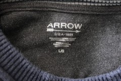 Men’s Sweatshirt DARK BLUE Round Neck LS Size L Arrow USA