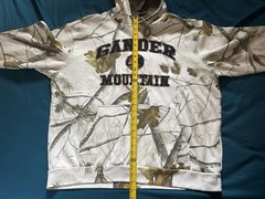 Gander Mountain Camo Hoodie Mens XL White Realtree Camouflage Guide Series