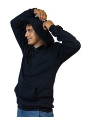 Hoodie Mask Sweatshirt Pull-over Black
