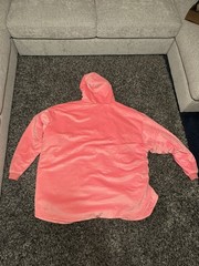 The Comfy Original Microfiber Wearable Blanket Hoodie Blue and Pink