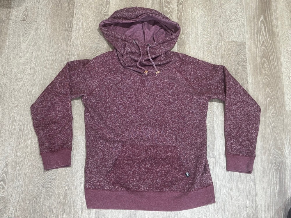Tentree Mens Hoodie XL Maroon Pullover Sweatshirt Sustainable Organic/Recycled