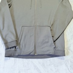 Black Under Armour Full Zip Up Hoodie Sz XL, Front Pockets, Hood String