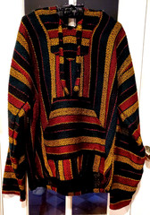 Molina Rasta Baja Hoodie Striped Drug Rug Surfer Skater Colors One Size Fit Most